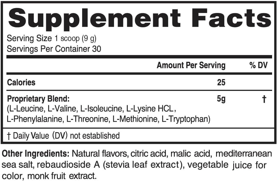 Advanced Bionutritionals – Advanced Amino Powder, Amino Acid Supplement, Build Muscle, Post Workout Recovery, Energy,Non-GMO, Gluten Free, Dairy Free, Vegan (30 Servings)