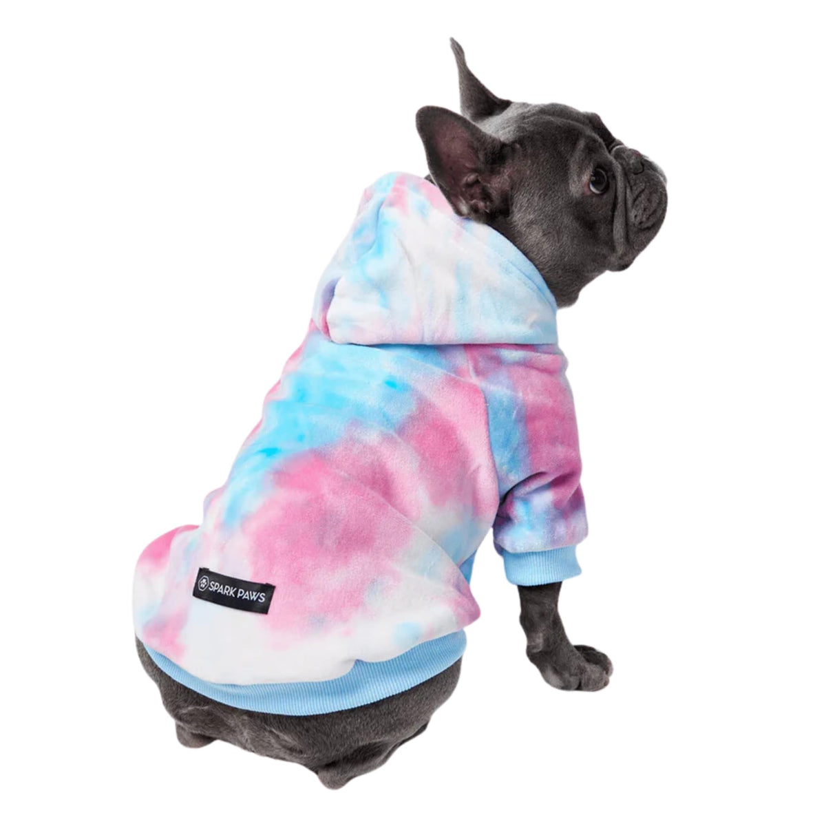 Spark Paws Dog Hoodie – Premium Dog Sweater for Small, Medium, and Large Dogs | Warm Outfits for French Bulldogs, Pitbull, Puppy, Winter Jacket Alternative - Slate Blue - XL