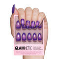 Glamnetic Halloween Press On Nails, Short Almond Glossy, Ghost Besties