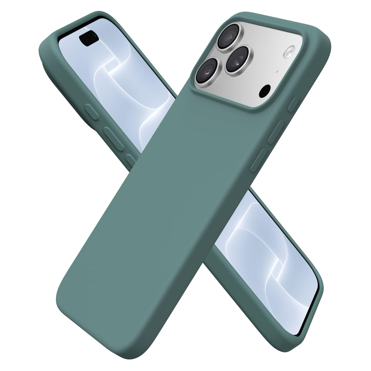 ORNARTO for iPhone 18 Pro Max Case, Liquid Silicone, Chalk Pink