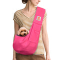 Tomkas Small Dog Sling Carrier - Classic Pocket & Classic Strap - Wrap Carrier - for 3-10 lbs Pets(Black)