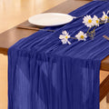 Fall Table Runner Terracotta Cheesecloth Boho Wedding Thanksgiving Decor