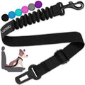 COOYOO Dog Seat Belt,3 Piece Set Retractable Dog Car Harness Adjustable Dog Seat Belt for Vehicle Nylon Pet Safety Seat Belts Heavy Duty & Elastic