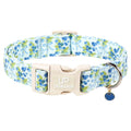 Fall Plaid Dog Collar with Maple Leaf Charm – Adjustable Autumn Checkered Dog Collar for Small Medium Large Dogs, Soft Cotton Puppy Collars with Quick Release Buckle and Metal D-Ring
