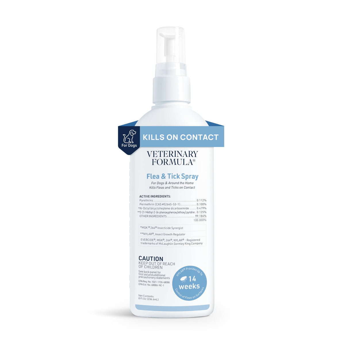 Veterinary Formula Flea and Tick Shampoo for Dogs and Cats, 16 oz