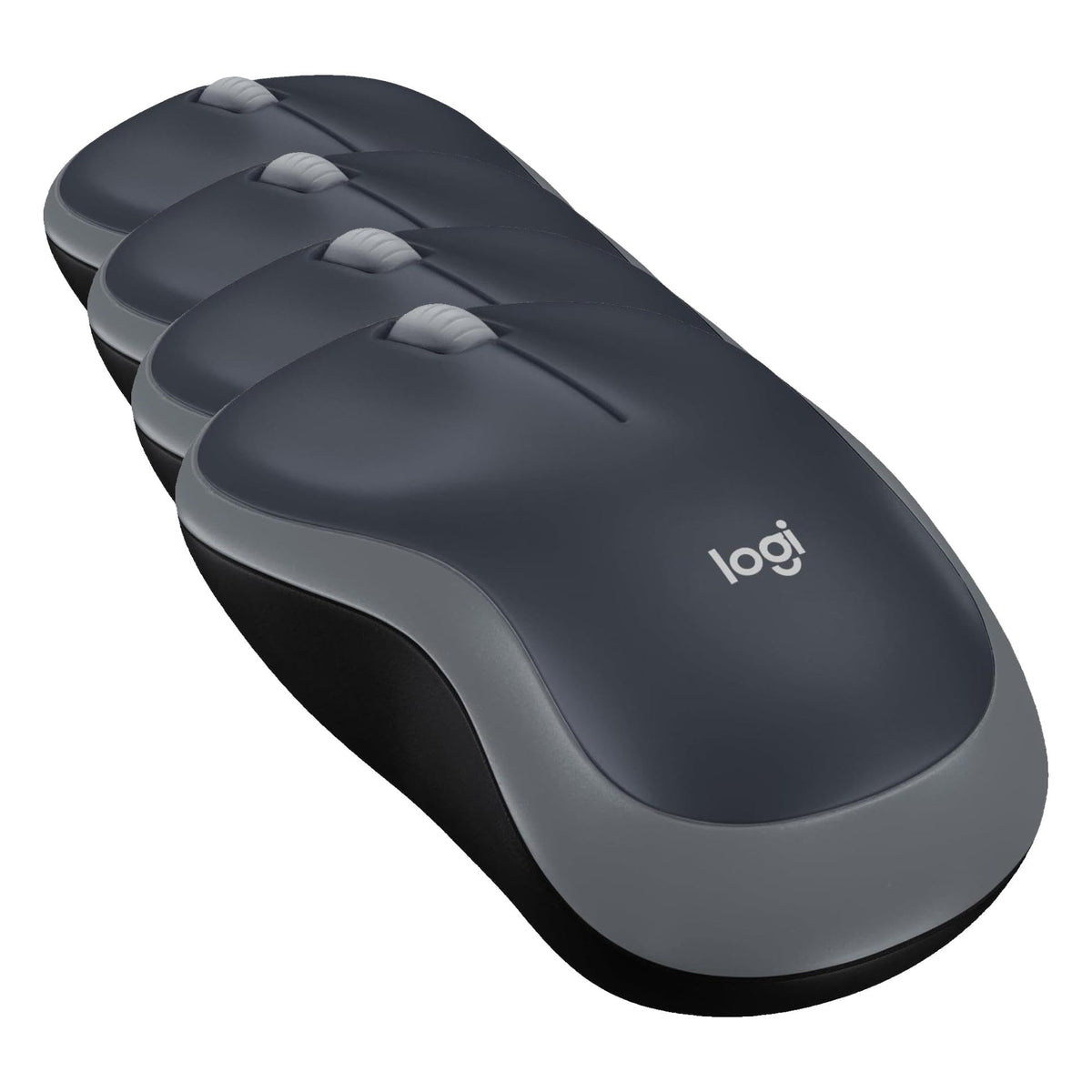 Logitech M185 Compact Ambidextrous 2.4 GHz Wireless Mouse - Swift Grey