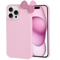 Cases for iPhone 13, Luxury Glitter 3D Rhinestone Bow Phone Cover Soft Litchi Pattern Protective Phone Case for iPhone 13 6.1" 2021