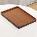 XZHXFX Bamboo Serving Tray with Gold Handles,Small