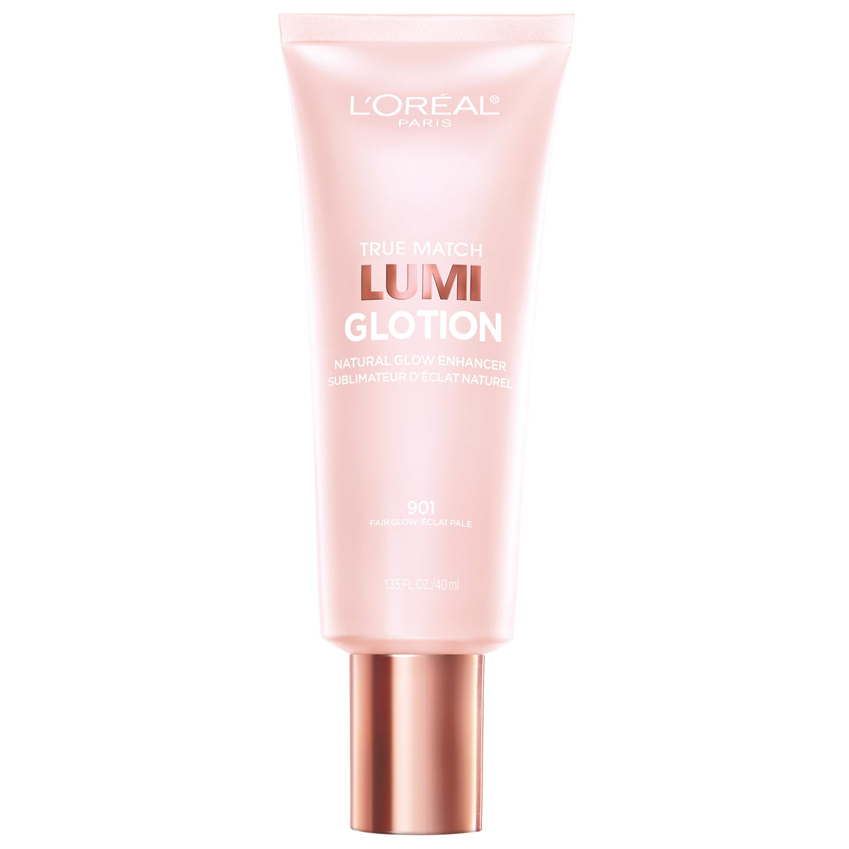 L'Oreal Paris Makeup True Match Lumi Glotion, Natural Glow Enhancer, Illuminator Highlighter, Bronzing Drops For a Sun-Kissed Glow For Face and Body, 902 Light, 1.35 fl oz