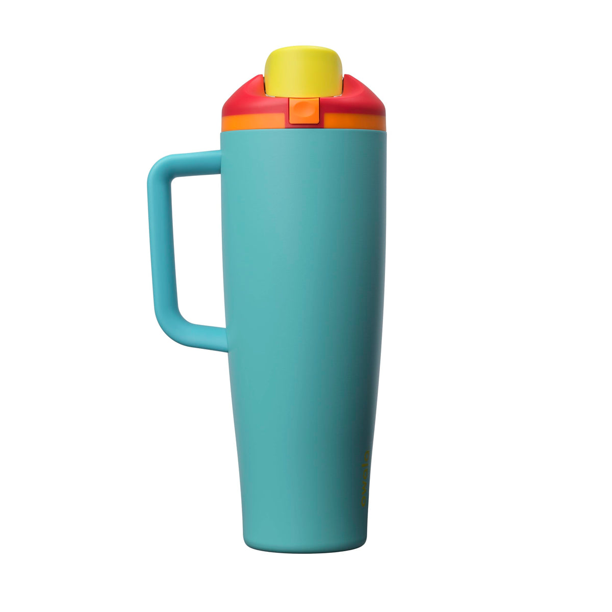 Owala FreeSip Tumbler Insulated Stainless Steel Water Bottle with Built-in Straw and Side Handle, For Travel, Work, School, and Sports, 40oz, BPA Free, Leak Proof, Strawberry Fields