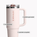 STANLEY Quencher ProTour Flip Straw Tumbler with Leakproof Lid 40 oz | Built-In Straw and Handle | Cup Holder Compatible for Travel | Insulated Stainless Steel Cup | BPA-Free | Black