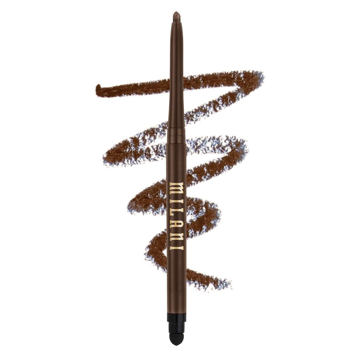 Milani Stay Put Eyeliner - After Dark (0.01 Ounce) Cruelty-Free Self-Sharpening Eye Pencil with Built-In Smudger - Line & Define Eyes with High Pigment Shades for Long-Lasting Wear