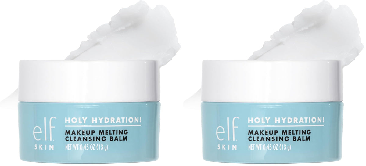 e.l.f. SKIN Holy Hydration! Makeup Melting Cleansing Balm, Face Cleanser & Makeup Remover, Infused with Hyaluronic Acid to Hydrate Skin