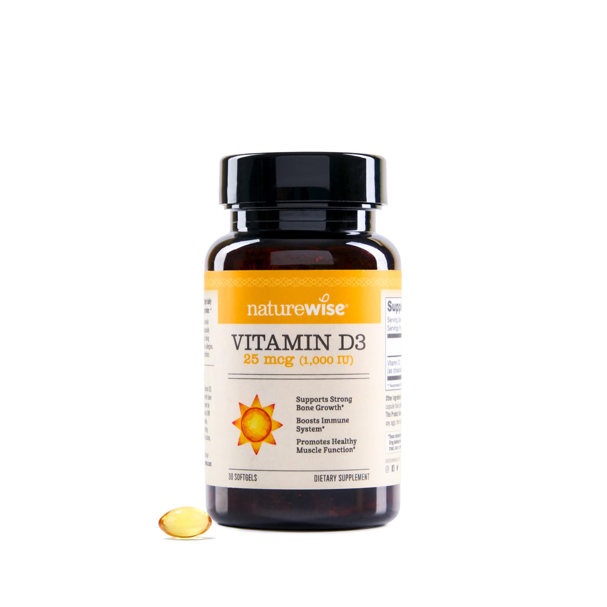 NatureWise Vitamin D3 2000iu (50 mcg) 1-Year Supply for Immune Support, Healthy Muscle Function, and Bone Health - Non-GMO, Gluten Free in Organic Extra Virgin Olive Oil, (Mini Softgel), 360 Count
