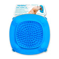 Aquapaw Silicone Dog Lick Mat - Suction Cup Slow Feeder Pad - Calming Bath Time Aid & Dog Grooming - Stress Relief & Pet Enrichment - Pack of 2 - XL & Small, Blue