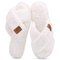 Evshine Memory Foam Fuzzy House Slippers for Women