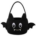 OIASKET Cotton Rope Halloween Pumpkin Basket with Handle, Trick or Treat Bucket for Kids, Woven Boo Candy Basket for Neighborhood Parades & Indoor Holiday Home Decor