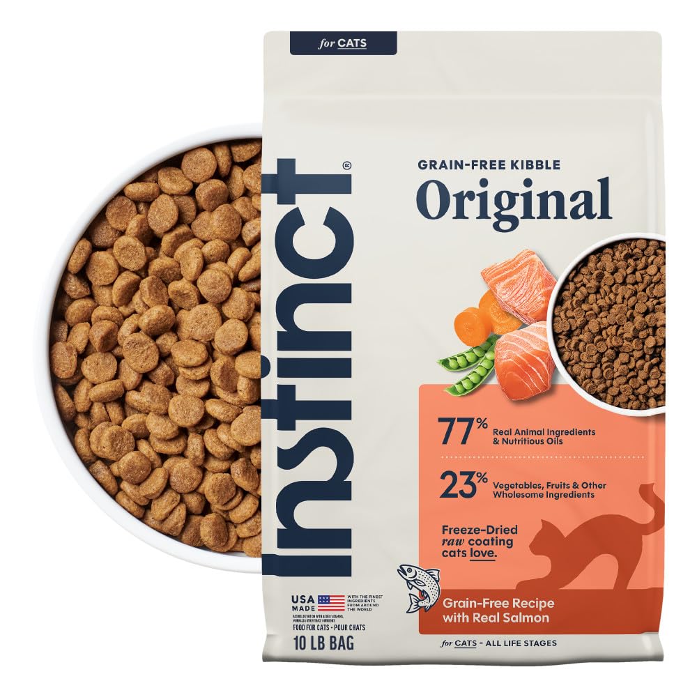 Instinct Original Dry Cat Food, Raw Coated Kibble, Real Chicken, 11 lb. Bag