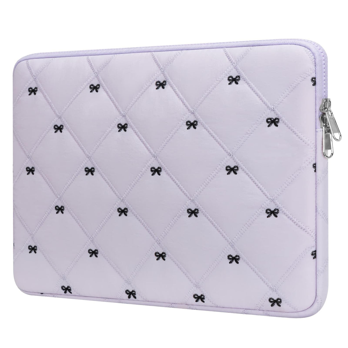 14 Inch Lightweight Bow Puffy Laptop Sleeve Case Laptop Bag for Girl