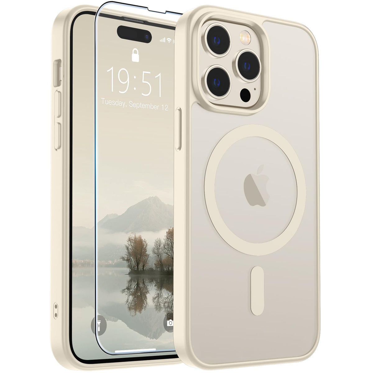 SUPFINE Magnetic for iPhone 13 Case/iPhone 14 Case Black