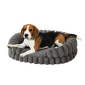 BALANCE Cat Beds for Indoor Cats, Washable Round Cat Bed, Cute Kitten Bed with Anti-Slip Bottom for Kitty and Puppy, 18 Inches, Goat