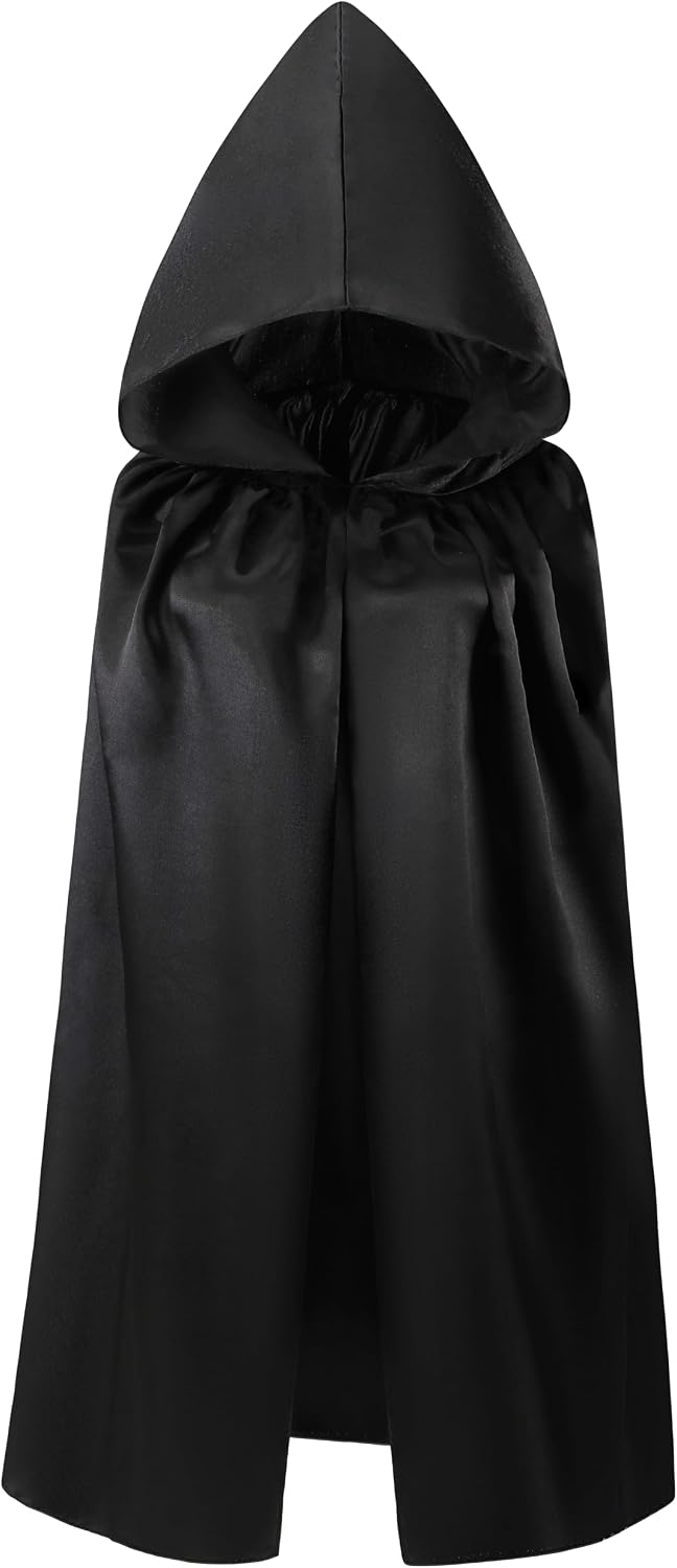 KNELOR Kids Hooded Cloak Robe Halloween Cosutme Cape Fancy Halloween Cosplay Costumes 3 to 16 Years