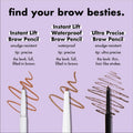 e.l.f. Instant Lift Brow Pencil, Dual-Sided, Precise, Fine Tip, Shapes, Defines, Fills Brows, Contours, Combs, Tames, 0.006 Oz, Deep Brown, 1 Count