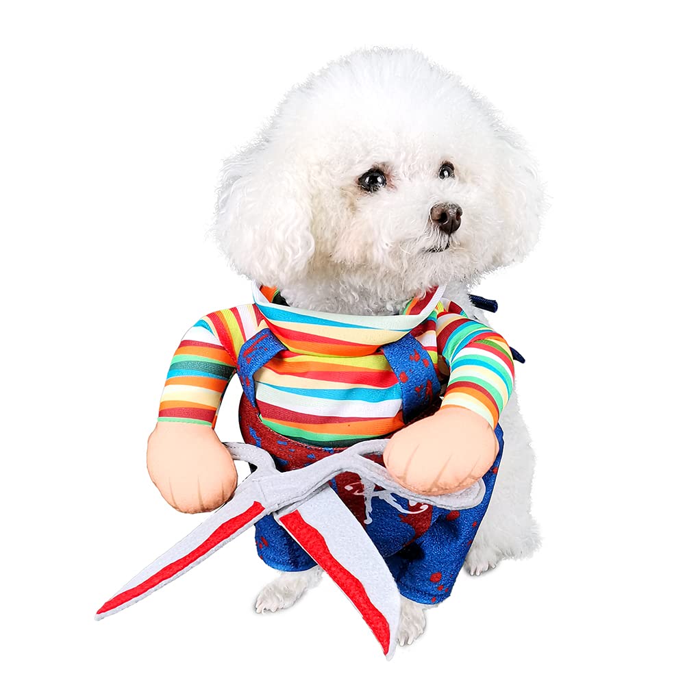 NACOCO Halloween Dog Doctor Costume - Pet Dentist Clothes Cat Funny Uniform Green Outfit Apparel Adjustable for Small Medium and Large Dogs(Green Dentist, S)