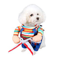 NACOCO Halloween Dog Doctor Costume - Pet Dentist Clothes Cat Funny Uniform Green Outfit Apparel Adjustable for Small Medium and Large Dogs(Green Dentist, S)