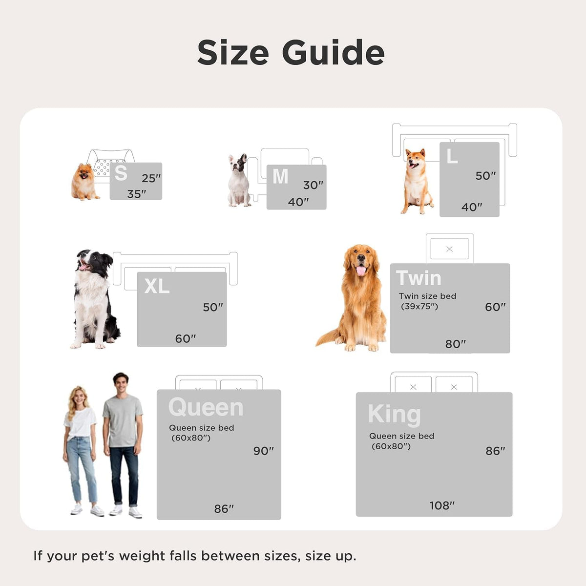 Bedsure ComfyFleece™ Waterproof Dog Blankets for Large Dogs,50x60 Cream | Soft Plush Couch Cover,Washable Corduroy Fleece for Furniture Protector,Cozy Calming Reversible Pet Blanket for Senior Dogs