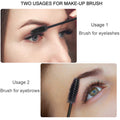 GUMIKE 100 Pcs Disposable Eyelash Mascara Brushes for Eye Lashes Extension Eyebrow and Makeup (Black)