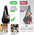 Tomkas Small Dog Sling Carrier - Classic Pocket & Classic Strap - Wrap Carrier - for 3-10 lbs Pets(Black)