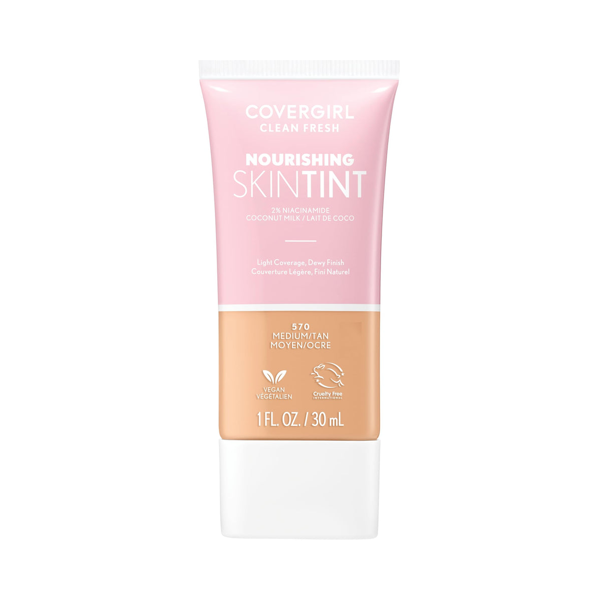COVERGIRL Clean Fresh Skin Milk Foundation, Fair, 1 Fl Oz (Pack of 1) (packaging may vary)