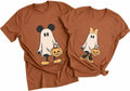Halloween Shirts Cute Halloween Ghost Outfits Funny Pumpkin Graphic Tee Top