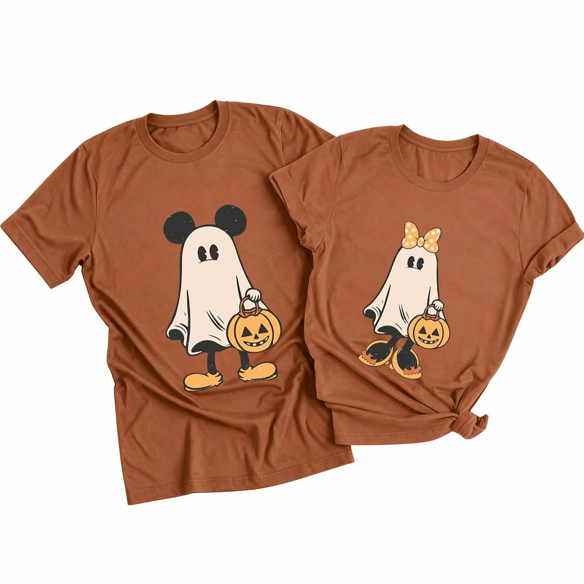 Halloween Shirts Cute Halloween Ghost Outfits Funny Pumpkin Graphic Tee Top