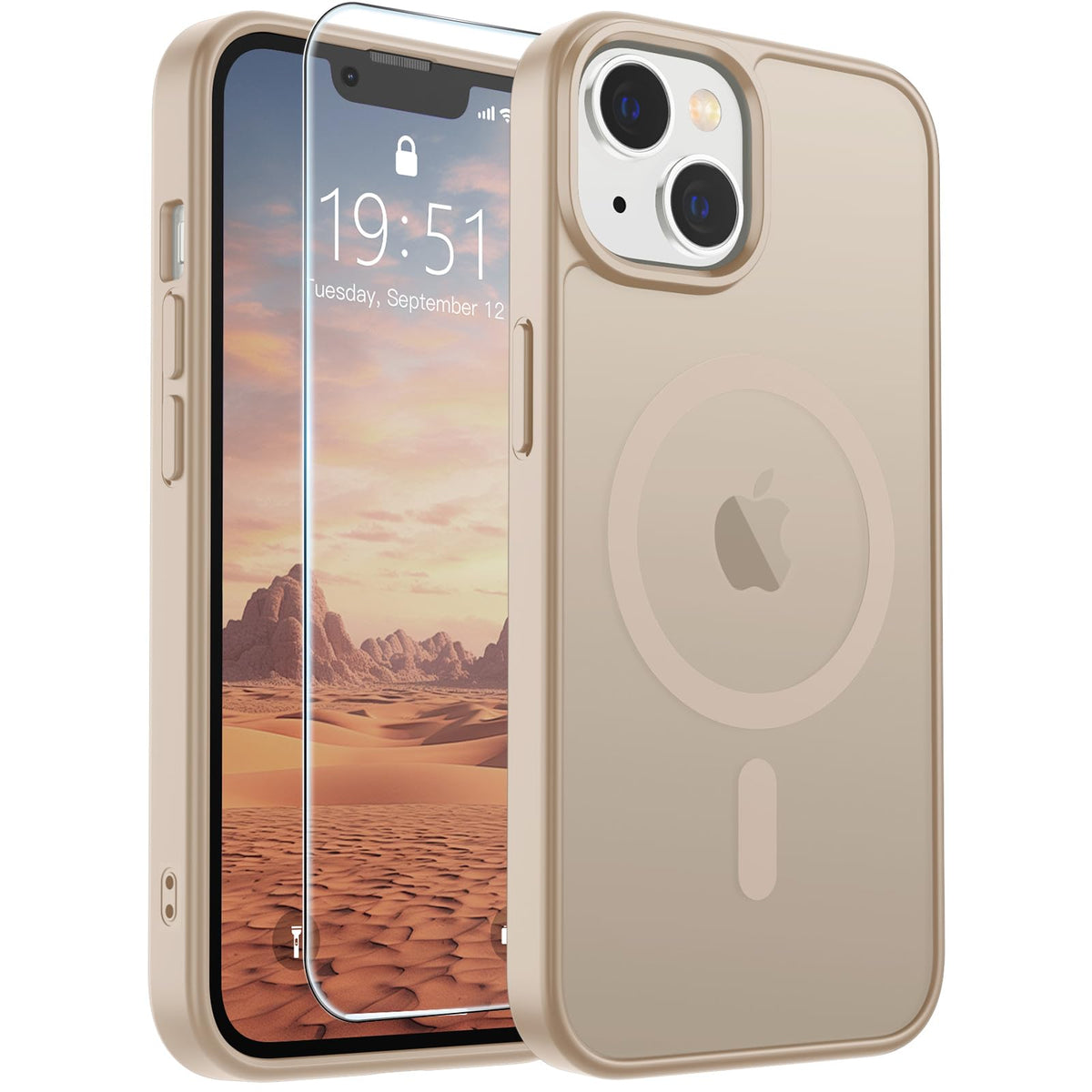 SUPFINE Magnetic for iPhone 13 Case/iPhone 14 Case Black