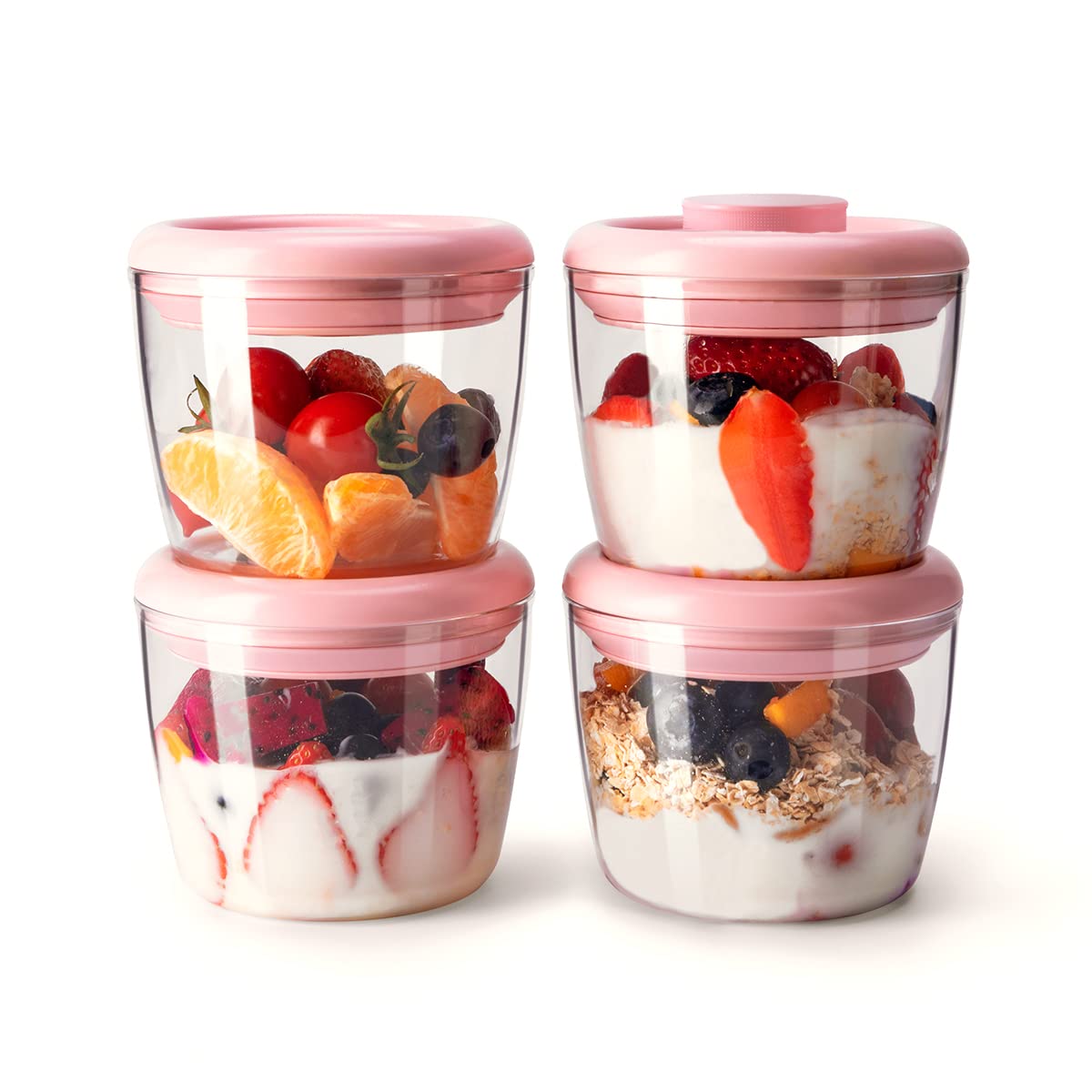 Pop Airtight Food Storage Containers with Lids for Kitchen Pantry Organizing Stackable Container for Cereal Snack Flour Sugar Coffee Spaghetti -12 Pcs(1.2, 2.0, 2.7, 3.3qt)*3