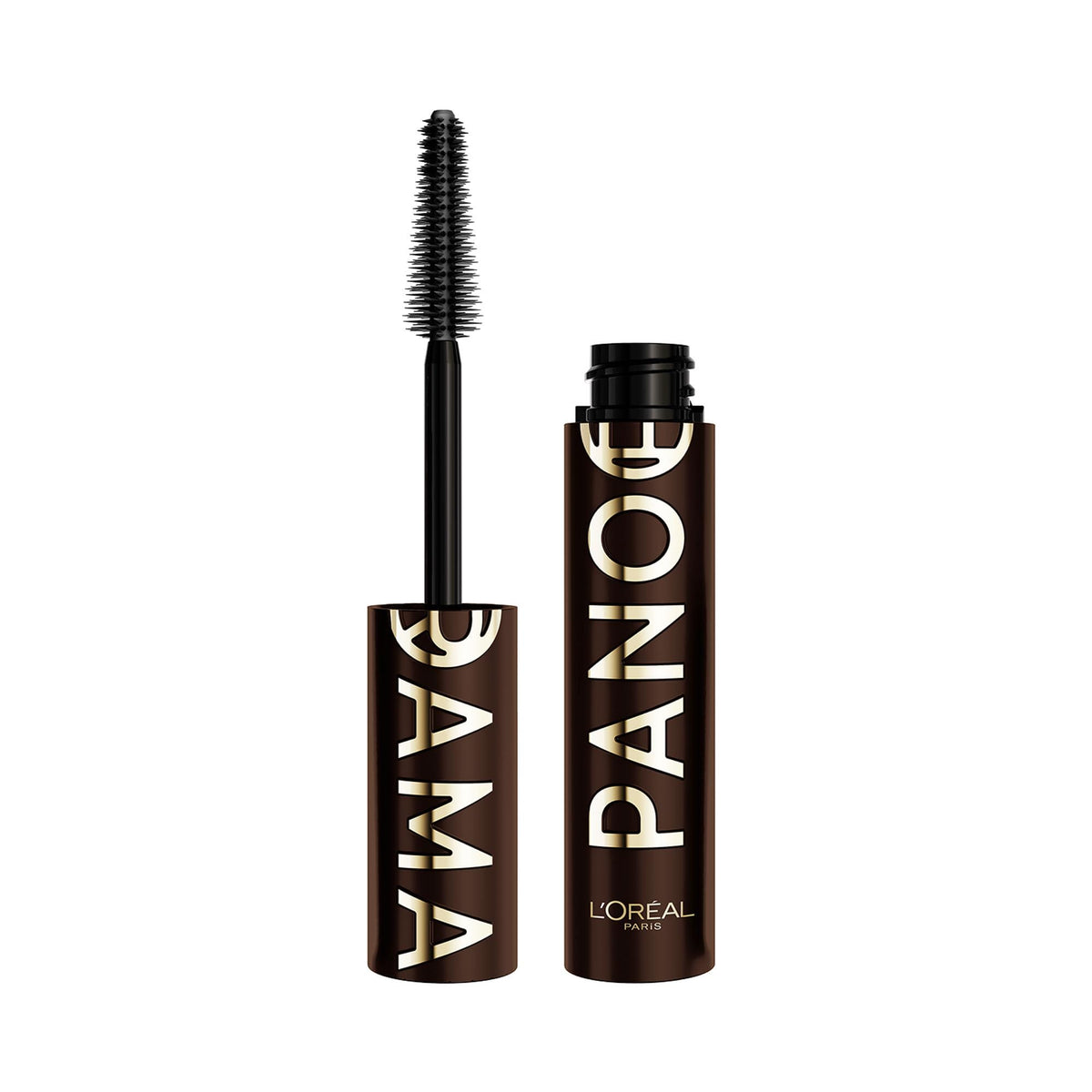 L'Oreal Paris Voluminous Panorama Mascara, Volumizing and Lengthening Mascara, Washable Longwear and Smudge Resistant Make Up, Blackest Black, 0.33 Fl Oz