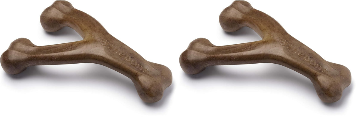 Benebone Wishbone Chew Toy for Aggressive Chewers, Pumpkin Spice, Small