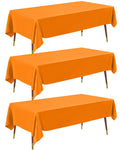 Pureegg Plastic Table Cloth Disposable 54x108 Gold 3Pack