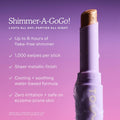 Tower 28 GoGo Cooling Shimmer Eyeshadow Stick - 8-Hour Wear Cream Eyeshadow + Precise Highlighter Stick - Water-Based Eye Makeup for Sensitive Eyes - Microplastic-Free Eye Shadow - Roxy (.09 oz)