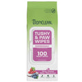 TropiClean Papaya & Coconut Luxury 2-in-1 Pet Wipes, 100ct - Wipes for Dogs & Cats - Gently Removes Dirt, Dander & Smells - for Pet Paws, Face, Body & Bottom - Tropical Papaya & Coconut Scent