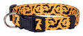 Native Pup Halloween Dog Collar- Spooky Fall Themed Horror Costume Collars- Skull, Pumpkin, Ghost, Bat, Witch, Candy Corn, Spider- Adjustable for Small, Medium, Large Breeds (Small, Big Pumpkins)