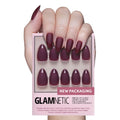 Glamnetic Press On Nails - Short Round, Glossy Fake Nails 30 Pc Full Kit | Neutral press on nails, 12 sizes. Everyday glue-on set. Waterproof, chip-resistant, up to 2 weeks wear
