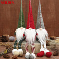 BWFY 3pcs new Christmas Decoration Long Legs Rudolph Doll Christmas Children Gift Hotel mall Window Decoration