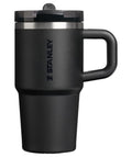 STANLEY Quencher ProTour Flip Straw Tumbler with Leakproof Lid 40 oz | Built-In Straw and Handle | Cup Holder Compatible for Travel | Insulated Stainless Steel Cup | BPA-Free | Black