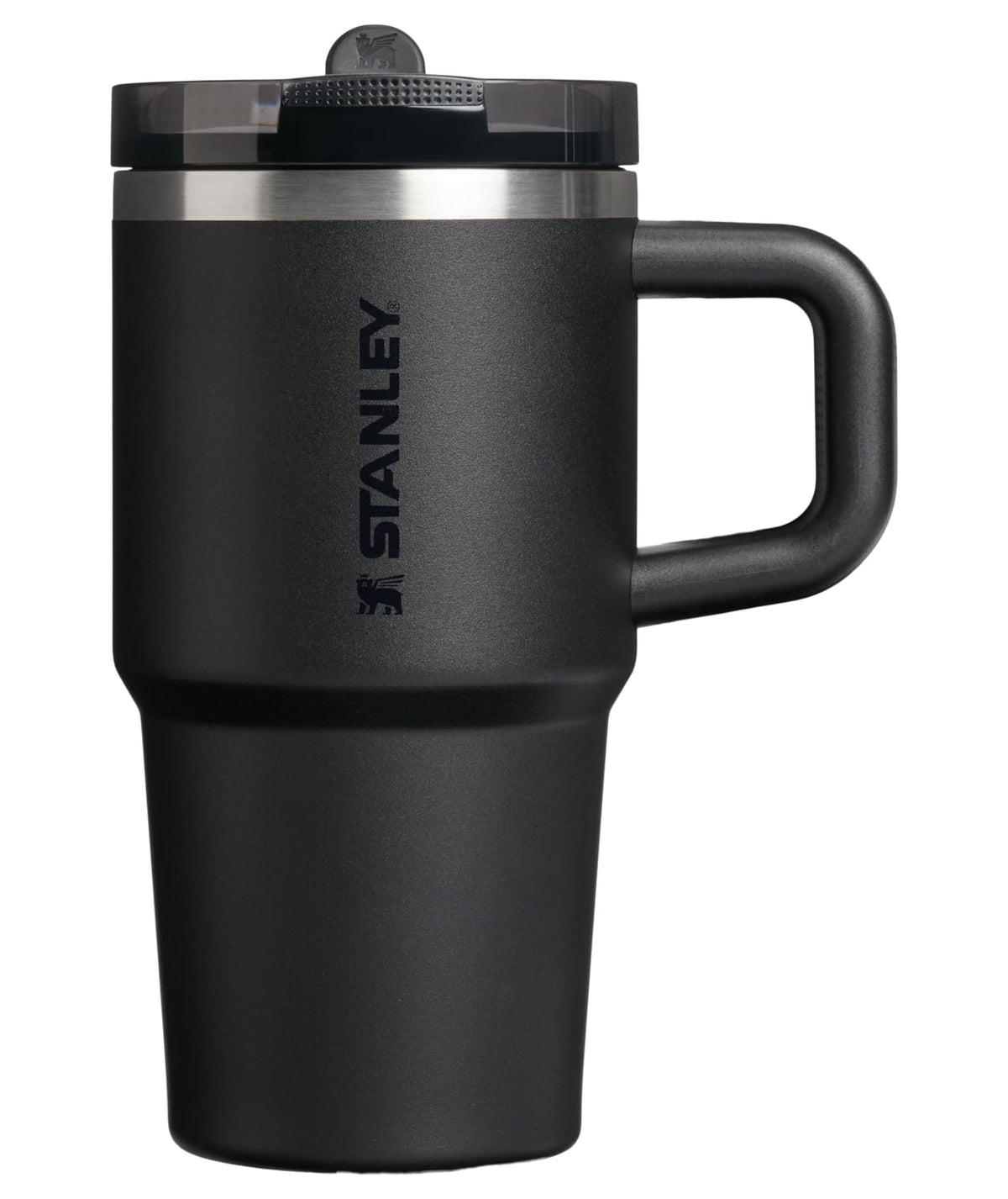 STANLEY Quencher ProTour Flip Straw Tumbler with Leakproof Lid 40 oz | Built-In Straw and Handle | Cup Holder Compatible for Travel | Insulated Stainless Steel Cup | BPA-Free | Black