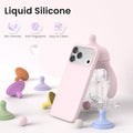 ORNARTO for iPhone 18 Pro Max Case, Liquid Silicone, Chalk Pink