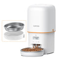 Automatic Cat Feeder, 3L Cat Food Dispenser with Anti-Jam Design, Over 180-day Battery Life, 1-6 Meals Per Day with Stainless Steel Cat Bowl, Keep Dry Food Fresh, Timed Pet Feeder Also for Small Dog