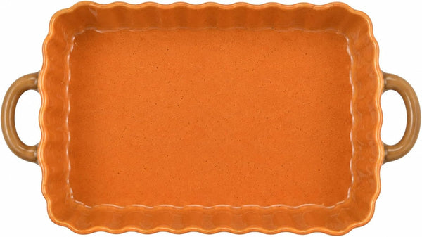 10 Strawberry Street Pumpkin Patch Rectangle Baker, Orange
